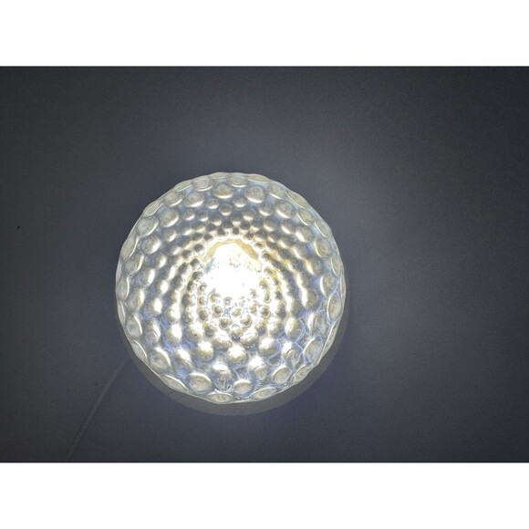 Susan Anton Intaglio Iridescent Art Glass Paperweight Divots Like Golfball - Picture 2 of 6